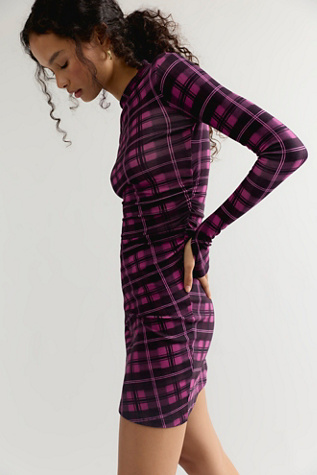 Summi Summi Long Sleeve A-Line Mini Dress