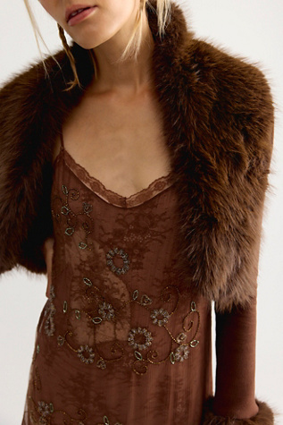 Женские болеро Free People Penny Lane Fur Bolero, цвет: Латте — фото 3