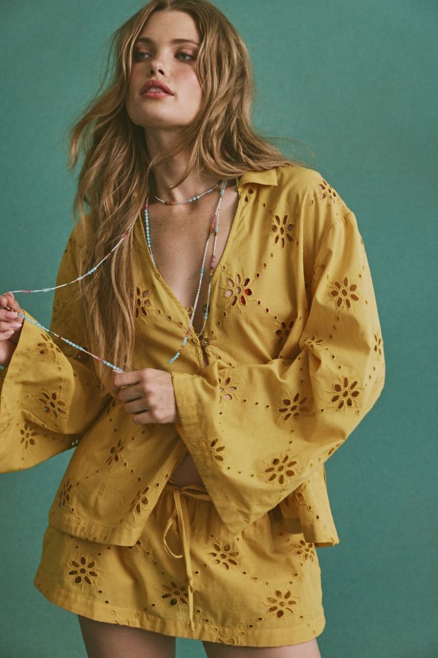 Matthew Williamson x Free People Mesquida Broderie Anglais Button Down #4
