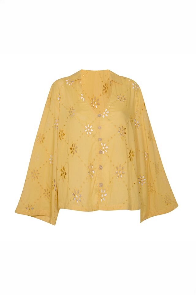 Matthew Williamson x Free People Mesquida Broderie Anglais Button Down #5