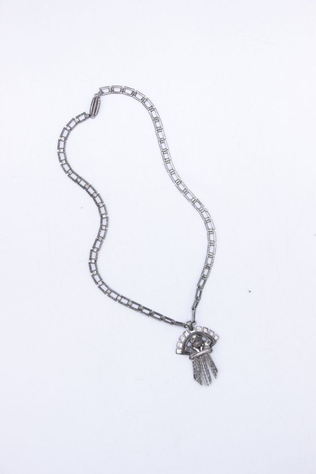 Vintage Egyptian Sun Symbol Necklace Selected by Black Shag Vintage #1