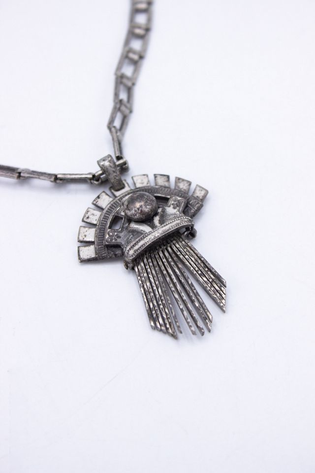 Vintage Egyptian Sun Symbol Necklace Selected by Black Shag Vintage #2