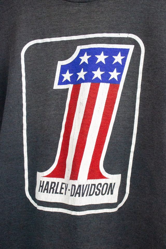Vintage 70s Harley Davidson #1 T Shirt Selected by Black Shag Vintage #3