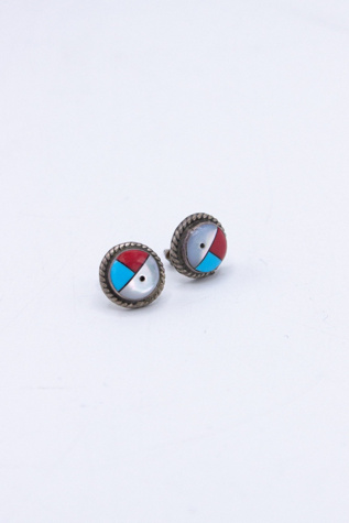 Vintage Turquoise Coral Earrings Selected by Black Shag Vintage