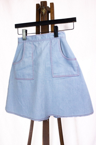 Vintage 70s Denim Skirt Selected by Black Shag Vintage