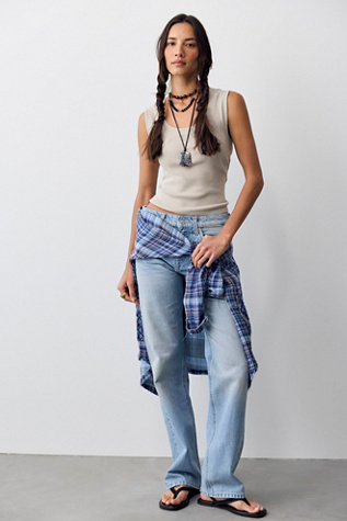 We The Free Luna Mid-Rise Straight Jeans