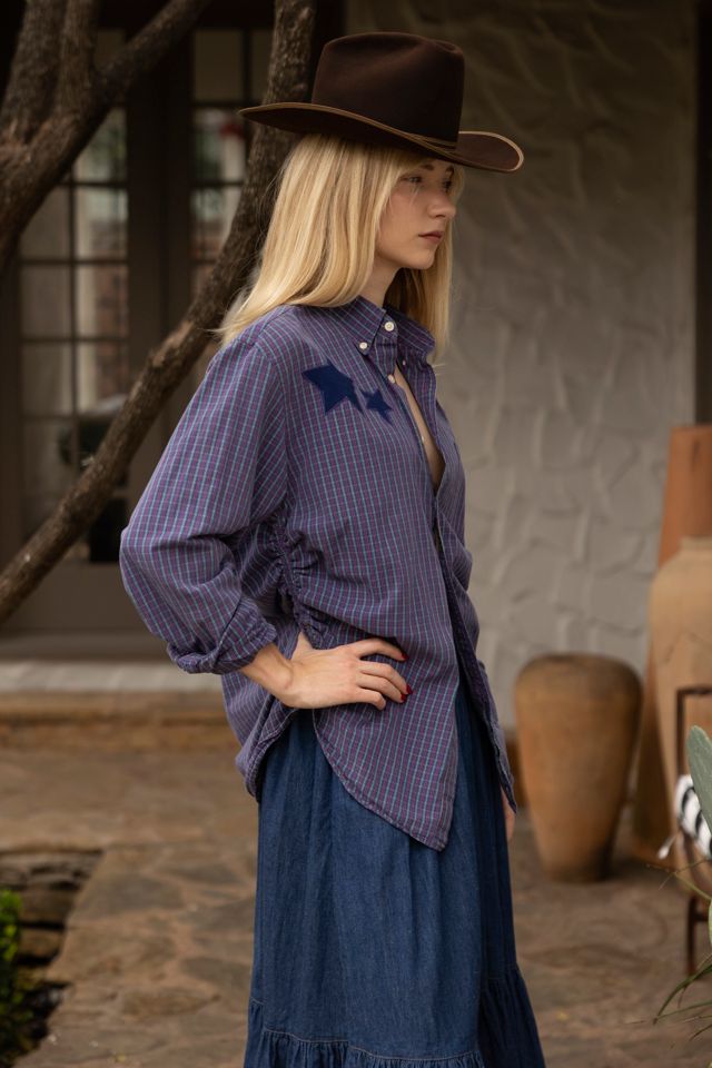 The Lone Star Twilight Micro-Check Shirt by Lauren Owen of Texas #2