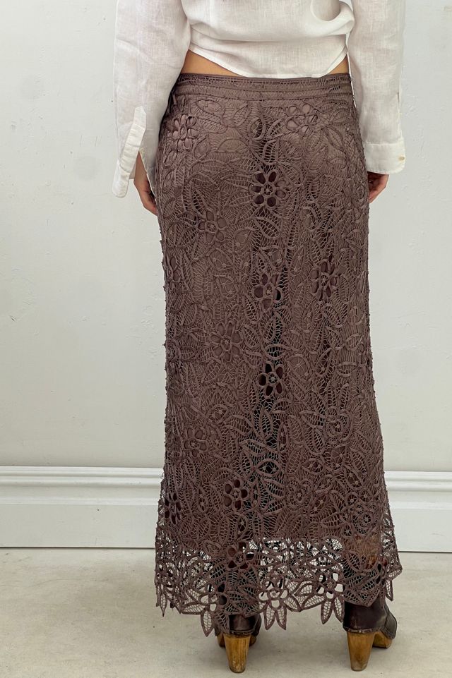 Vintage Silk Hand Made Lacy Skirt Selected by Anna Corinna #2