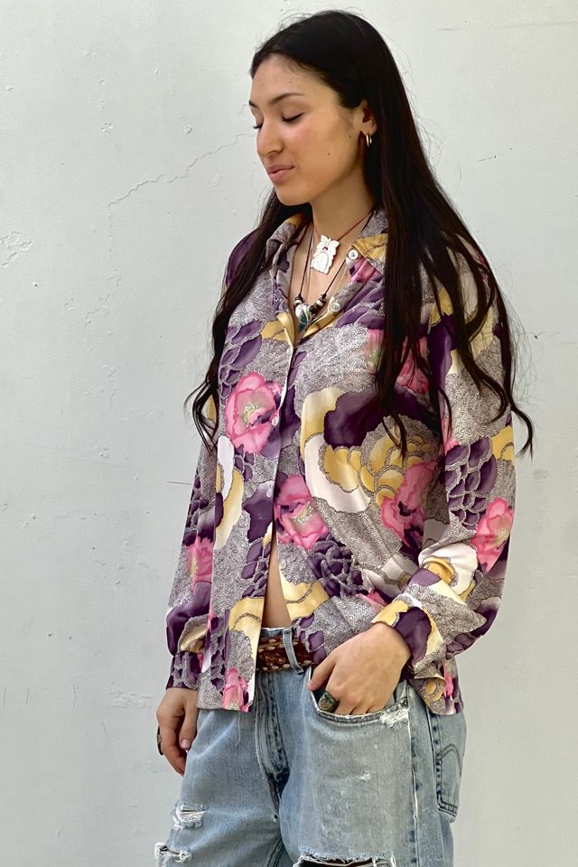 Vintage Flowers Printed Button Down Selected by Anna Corinna #1