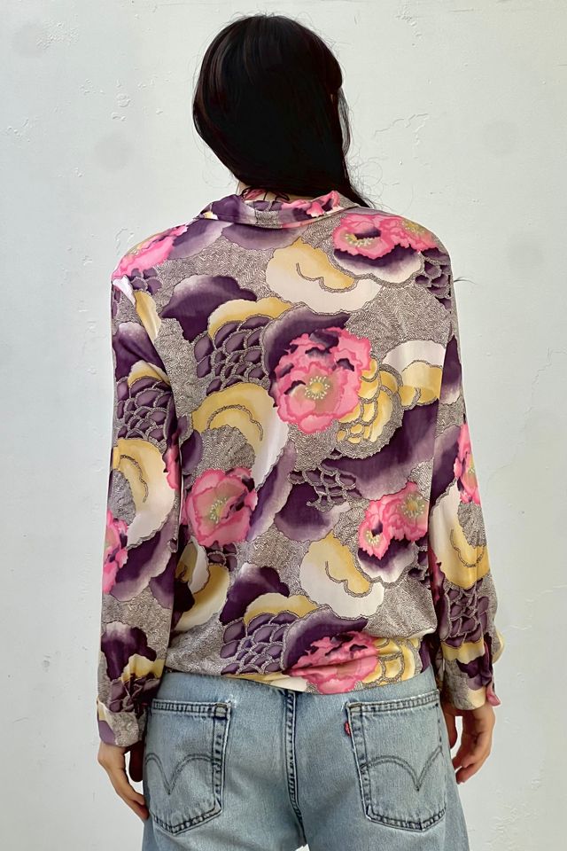 Vintage Flowers Printed Button Down Selected by Anna Corinna #2