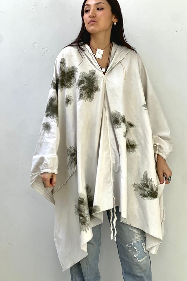 Anna Corinna Reworked Vintage Army White Camo Poncho #1