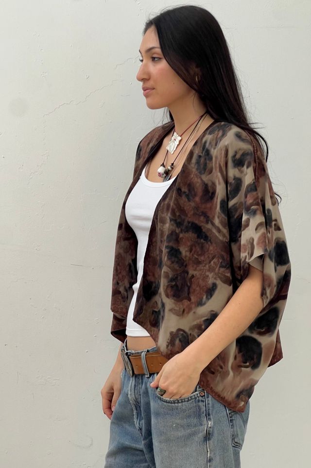 Anna Corinna Reworked Vintage Silk Hand Dyed Jacket #1