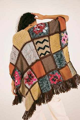 Женский топ The Farra Mixa Poncho, цвет: Разноцветный — фото 3