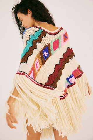 The Farra Tapiz Poncho Jacket at Free People
