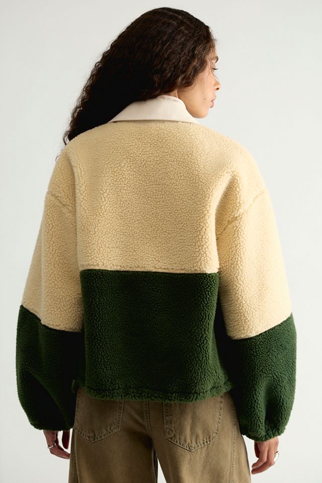 The Tiny Big Sister Color-Blocked Fleece Jacket #1