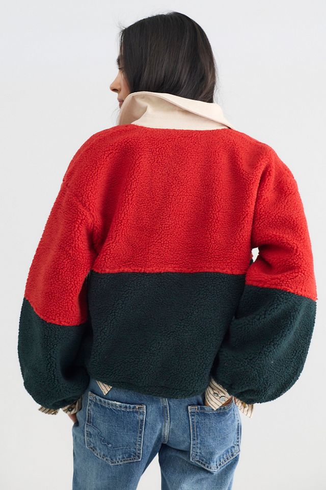 The Tiny Big Sister Color-Blocked Fleece Jacket #1