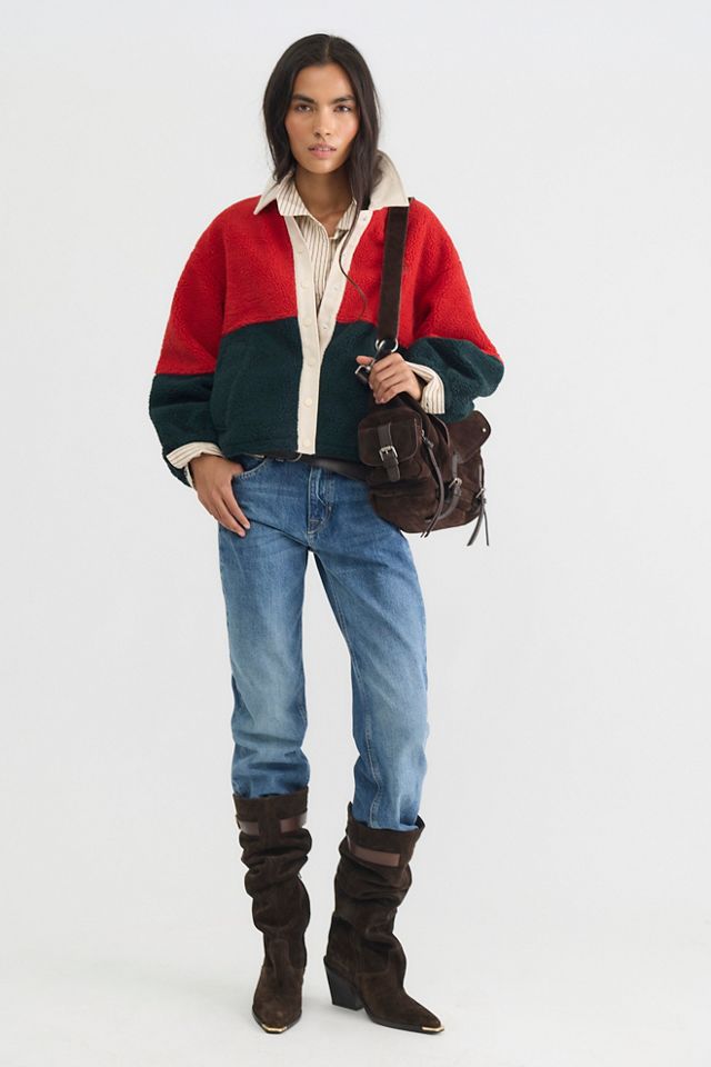 The Tiny Big Sister Color-Blocked Fleece Jacket #2
