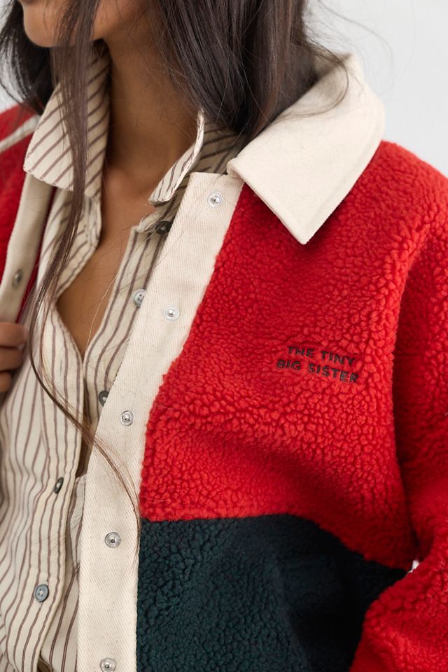 The Tiny Big Sister Color-Blocked Fleece Jacket #3