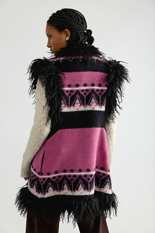 Женский жилет Anna Sui Fair Isle Vest, цвет: Разноцветный — фото 2