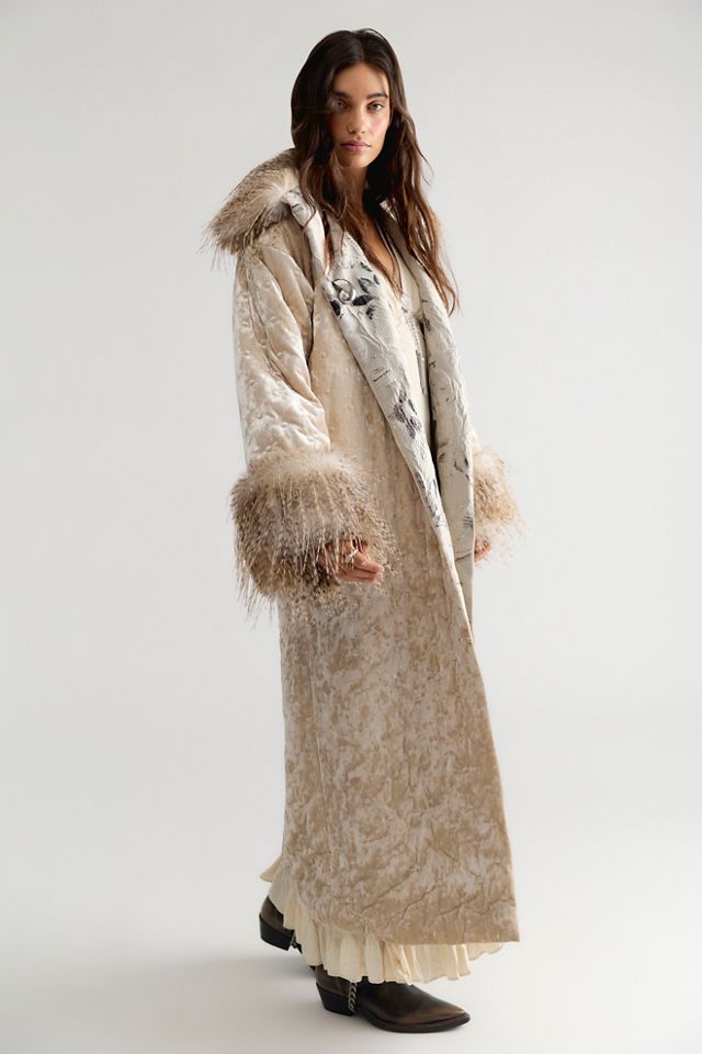 Anna Sui Quilted Velvet Coat #3