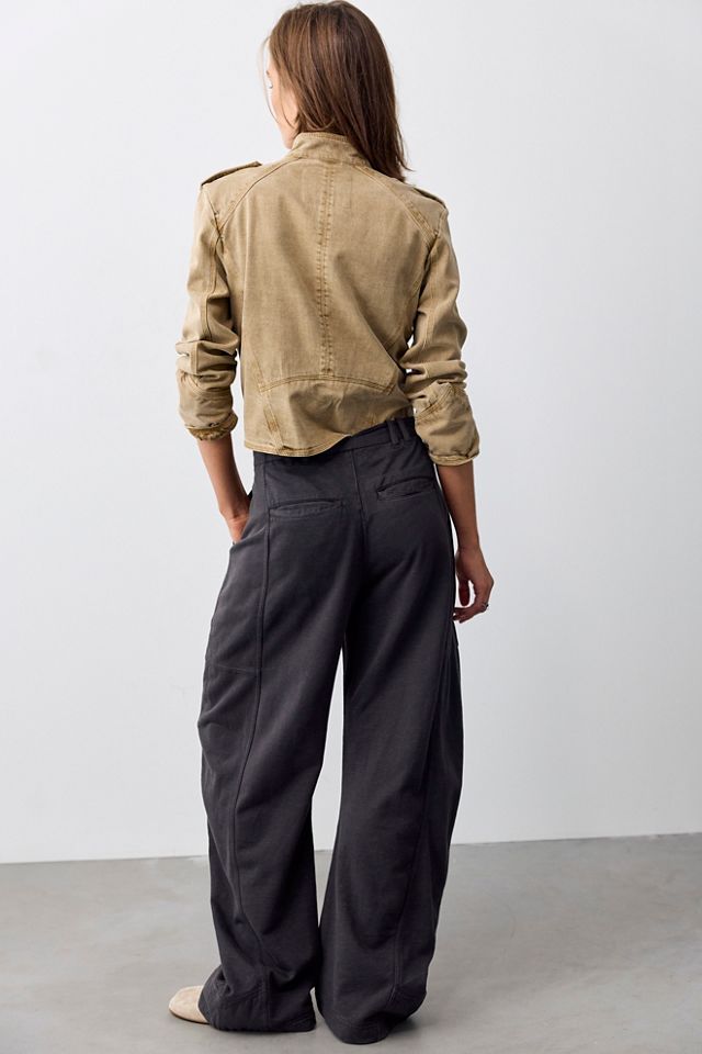 Spotlight Knit Barrel Trousers #1