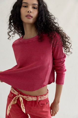 FP One Baby Blake Thermal at Free People in Pink, Size: XS