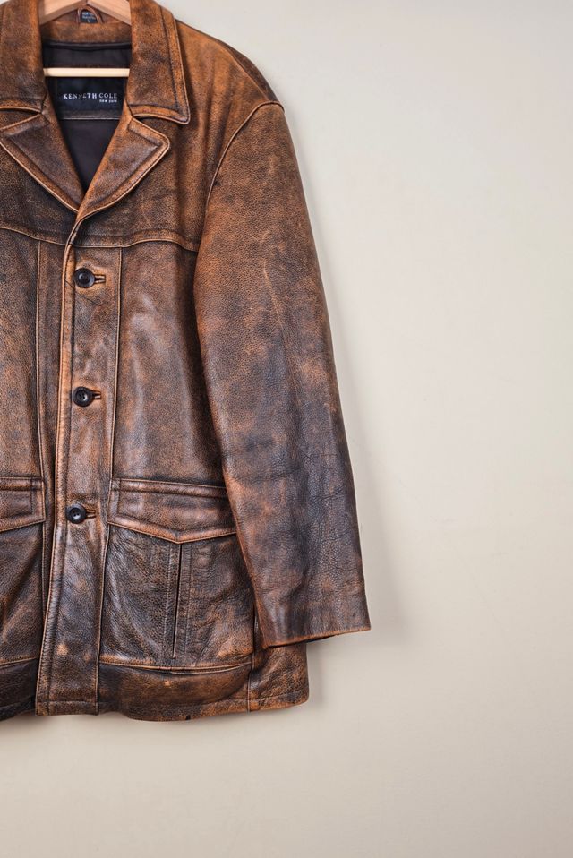 90s Vintage Kenneth Cole Leather Jacket Selected By The Igala NYC #2
