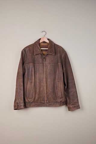 90s Vintage Dockers Brown Leather Jacket Selected By The Igala NYC