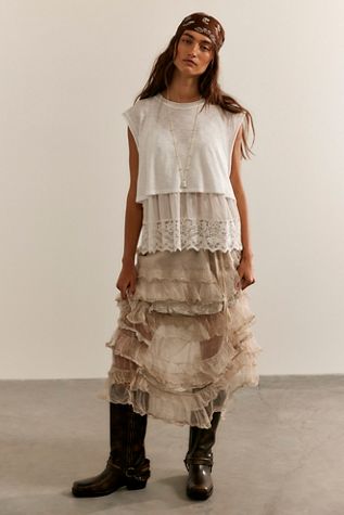 Magnolia Pearl Organza Pissarro Skirt