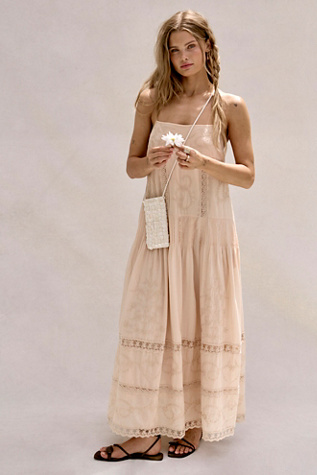 Solana Midi Dress at Free People in Blush, Size: Medium