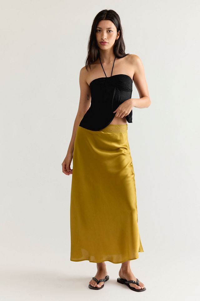 Valeria Midi Slip Skirt #2