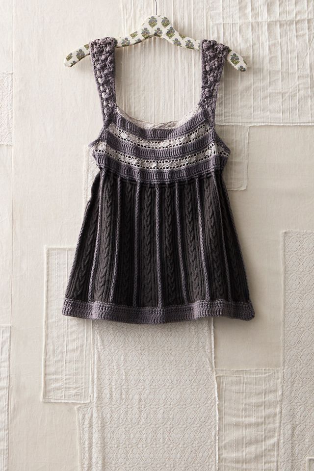 FP MART: Vintage: The Originals Crocheted Knit Tank Top #1