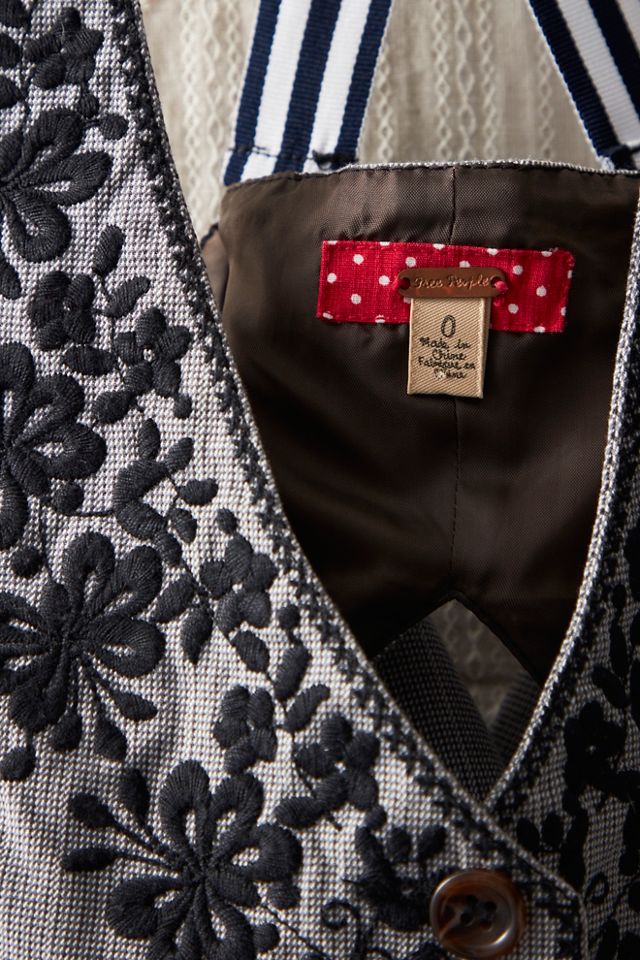 FP MART: Vintage: The Originals Menswear Vest With Embroidery #3