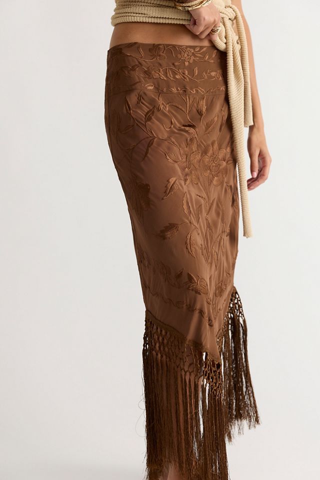Fringe Element Midi Skirt #2