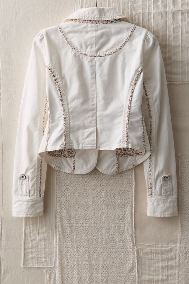 FP MART: Vintage: The Originals Denim Jacket With Floral Piping #1