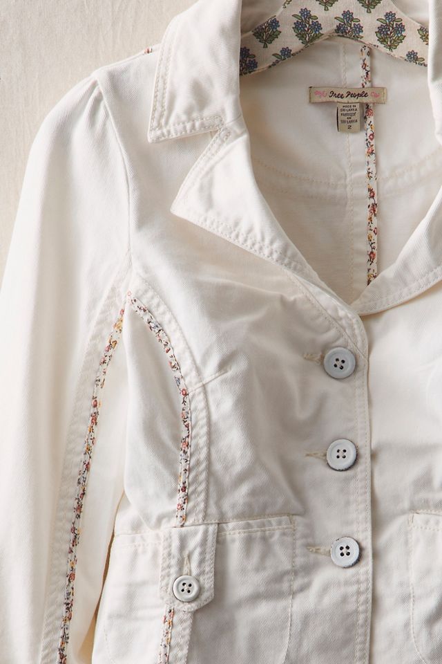 FP MART: Vintage: The Originals Denim Jacket With Floral Piping #2