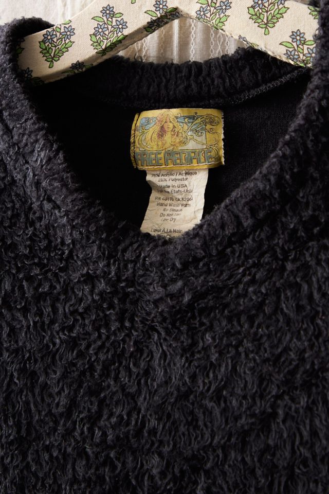 FP MART: Vintage: The Originals Furry Cropped V-Neck Sweater #3