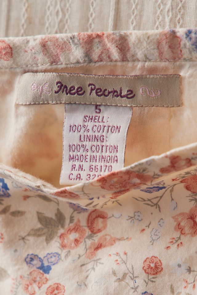 FP MART: Vintage: The Originals Floral Cotton Knee-Length Skirt #3