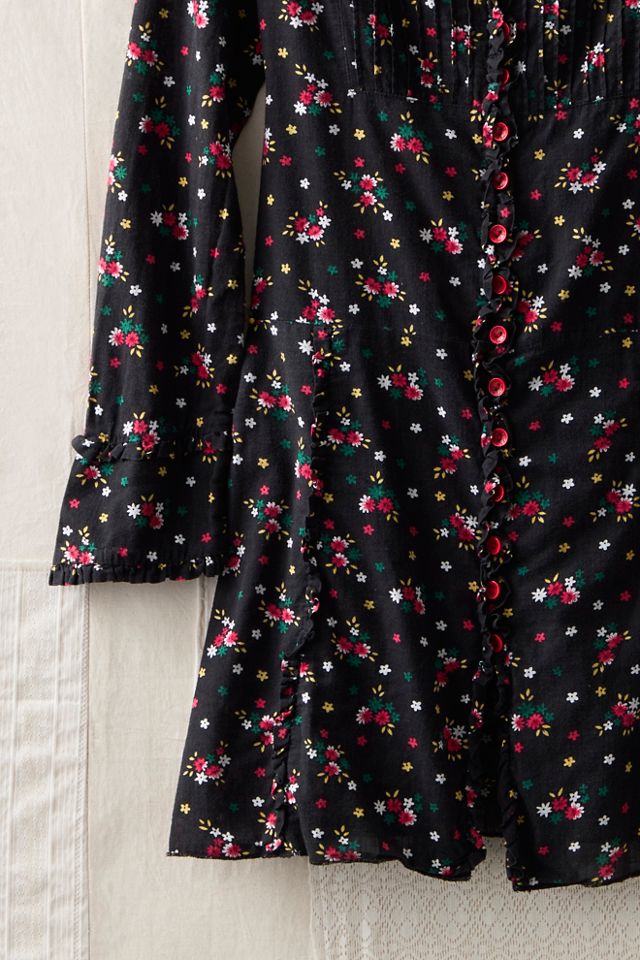 FP MART: Vintage: The Originals Floral Button-Down Shirt Mini Dress #2