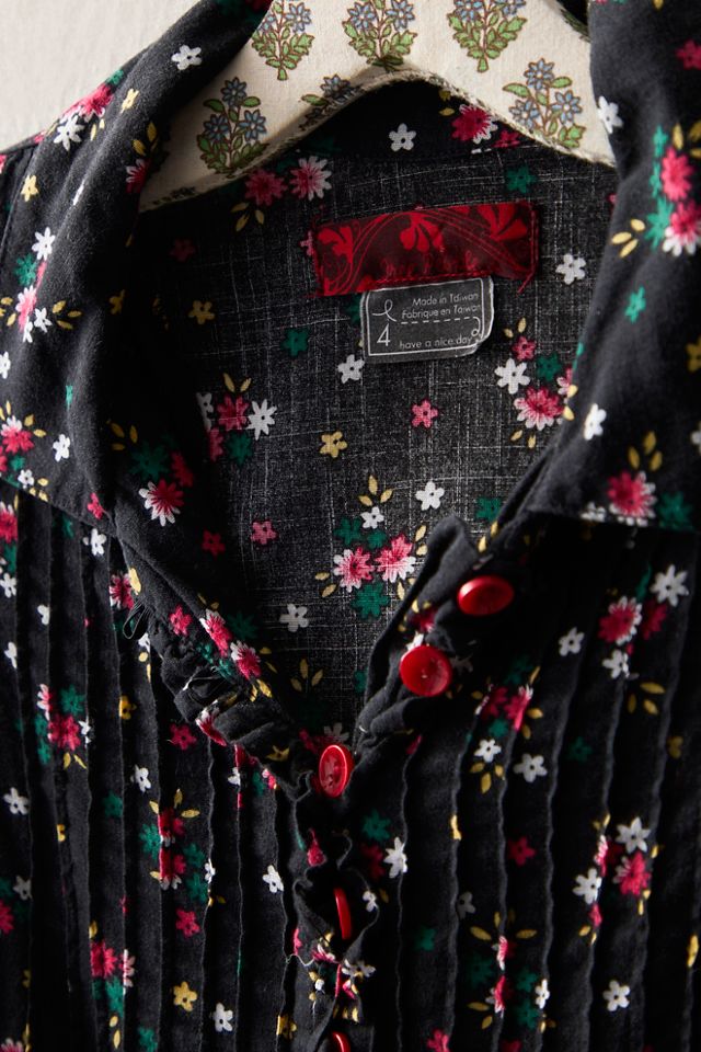 FP MART: Vintage: The Originals Floral Button-Down Shirt Mini Dress #3