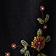 Black With Red Beading