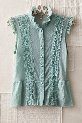 FP MART: Vintage: The Originals Tulle Lace Blouse