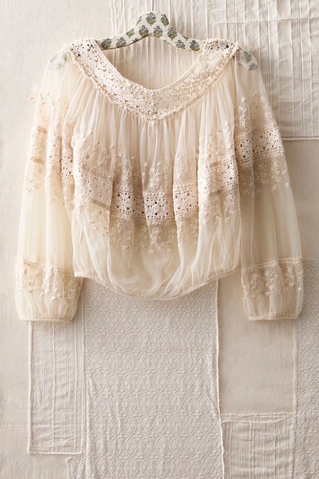 FP MART: Vintage: The Originals Crochet Lace Blouse #1