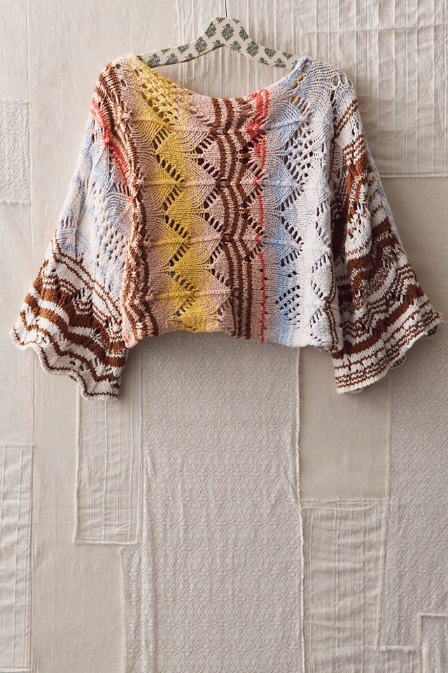 FP MART: Vintage: The Originals Crocheted Ripple Stitch Pullover #1