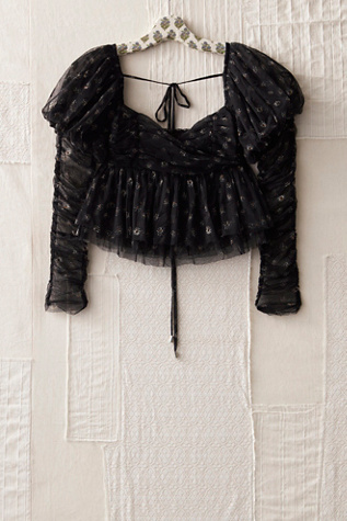 FP MART: Vintage: The Originals Sheer Tulle Cropped Blouse