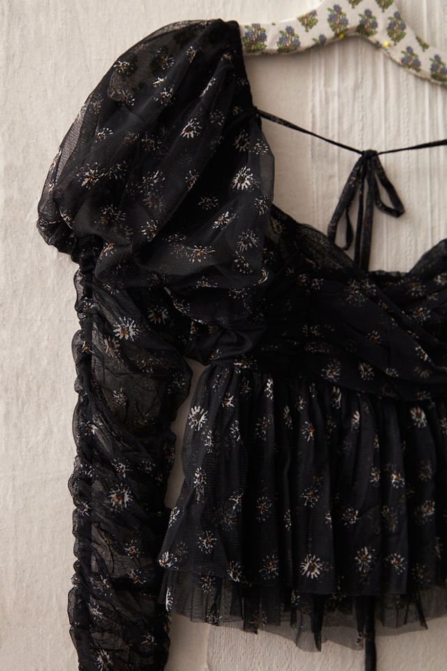 FP MART: Vintage: The Originals Sheer Tulle Cropped Blouse #2