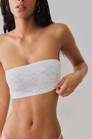 Smooth Talking Bandeau by Intimately at Free People in Clean Ivory, Size: Small