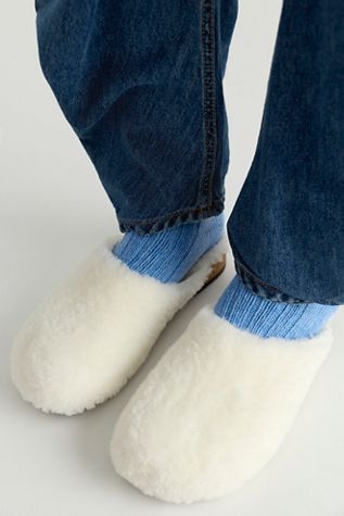 KUNSTEN Ella Cashmere Shearling Clogs