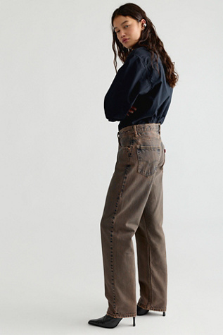 Женские джинсы RE/DONE Levi's Stevie, цвет: Коричневый — фото 3