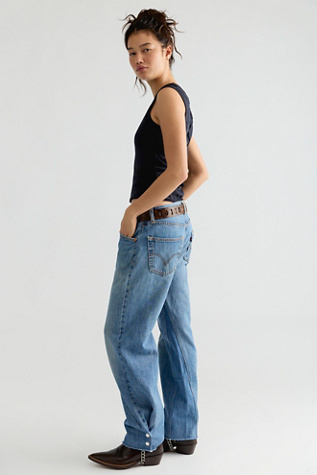 Женские джинсы RE/DONE Levi's Nico, цвет: Индиго — фото 3